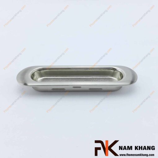 Tay nắm âm tủ hợp kim mạ trắng bạc NK061-B