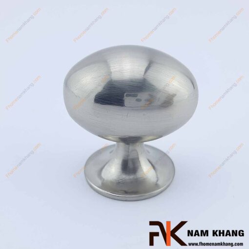 Tay nắm tủ hình ovan trắng bạc NK079-X2