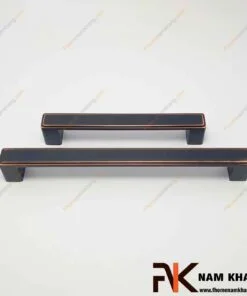 Tay nắm cửa tủ hiện đại màu đen viền hồng NK026
