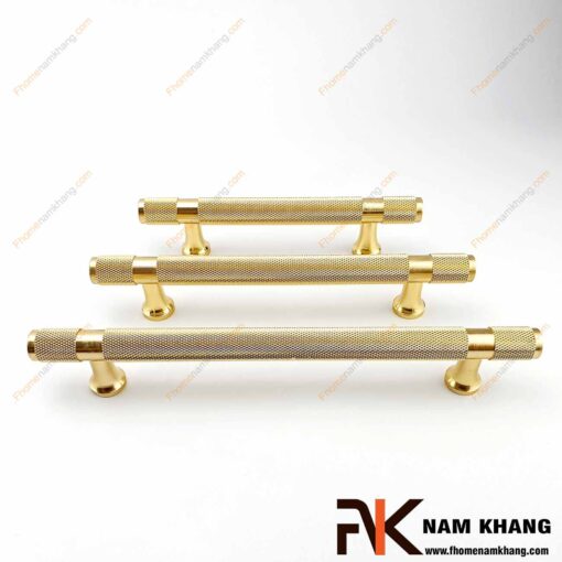 Tay nắm tủ thanh tròn màu vàng NK207S-V