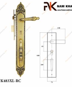 Khóa cửa sảnh NK483XL-RC (Màu Đồng Vàng)