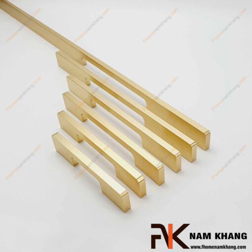 Tay nắm tủ dạng thanh màu vàng xước NK235L-V