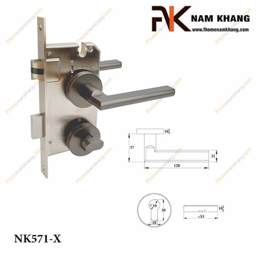 Khóa cửa phân thể NK571-X (Màu Xám)