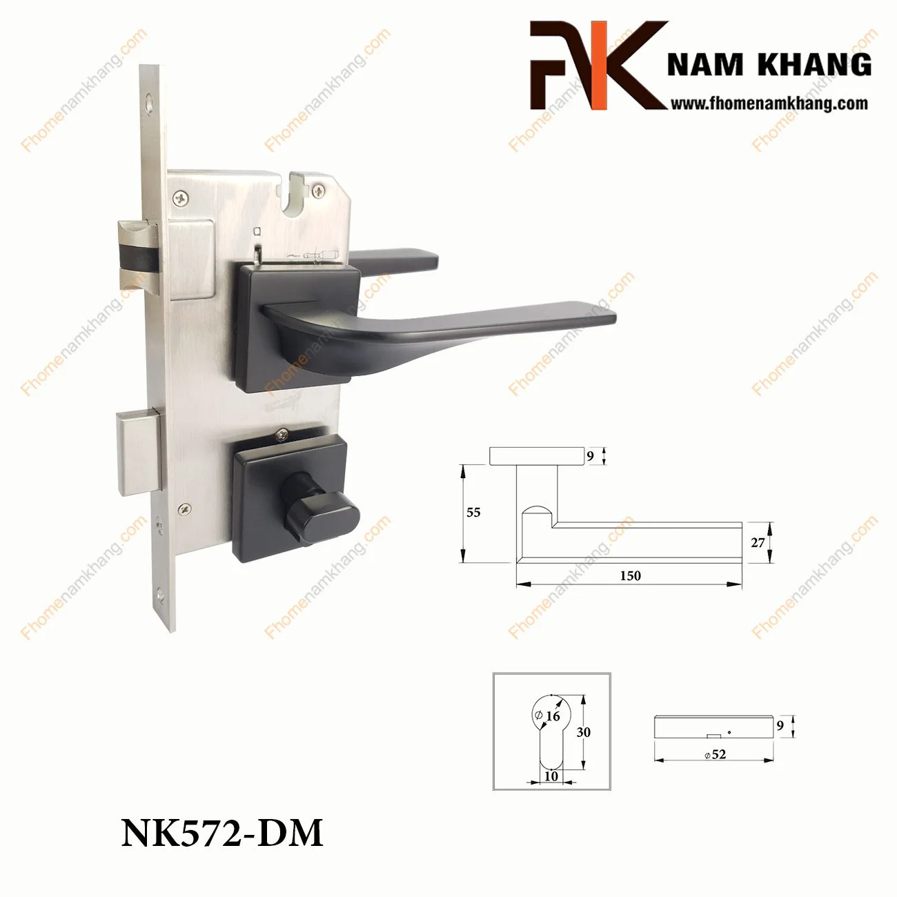 KHÓA CỬA PHÂN THỂ NK572-DM