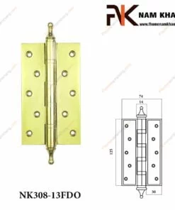 Bản lề cửa bằng đồng NK308-13FDO