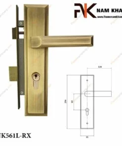 Khóa cửa chính NK561L-RX (Màu đồng rêu )