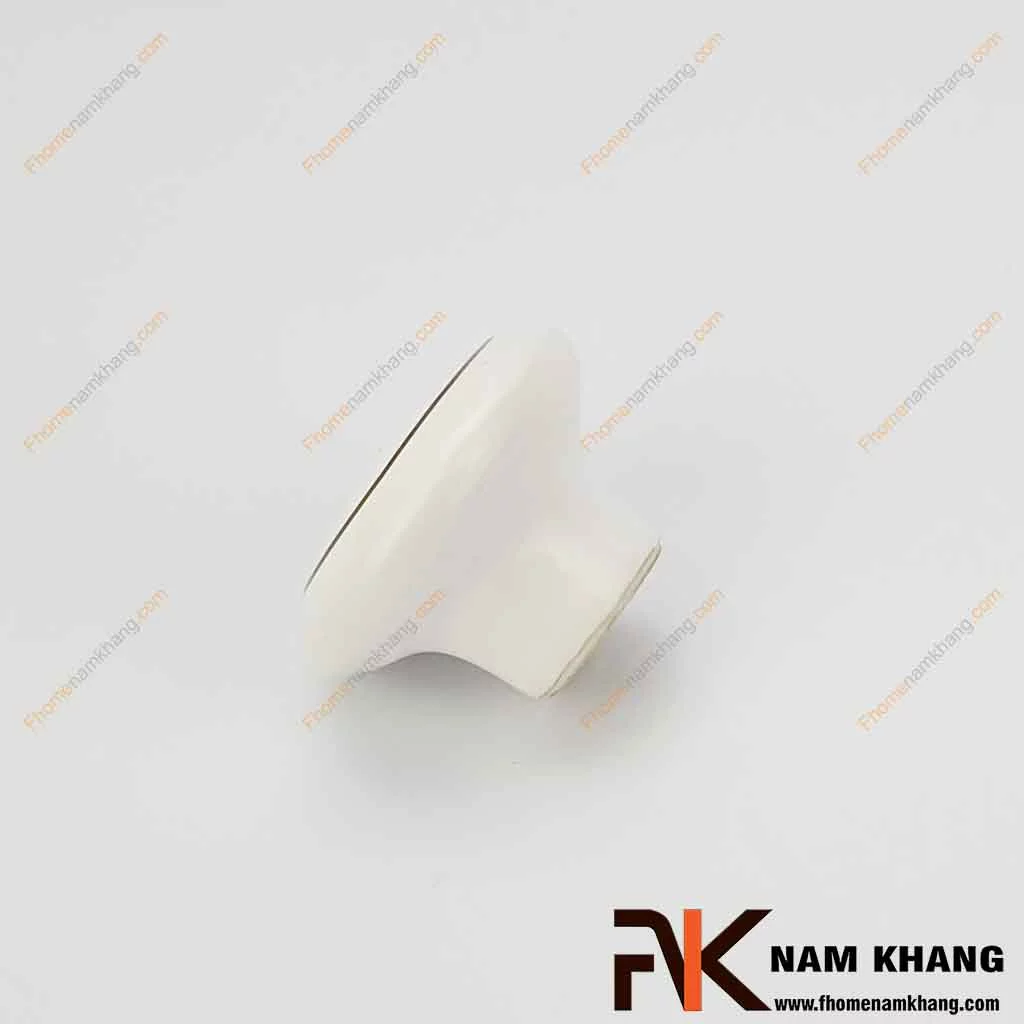 Núm cửa tủ sứ trắng NK044-TV