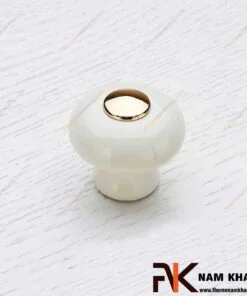 Núm cửa tủ màu trắng NK338-V