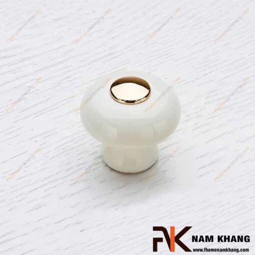 Núm cửa tủ màu trắng NK338-V