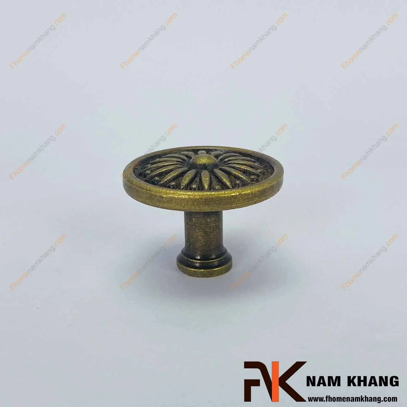 Núm kéo cửa tủ đồng cổ NKD061-CL