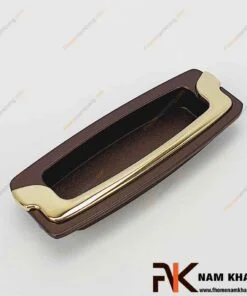 Tay nắm âm tủ nâu vàng NK064-NV
