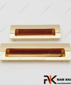 Tay nắm âm tủ màu vàng bóng NK106-V
