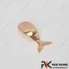 Tay nắm tủ dạng cá voi hồng bóng NK287CC-H