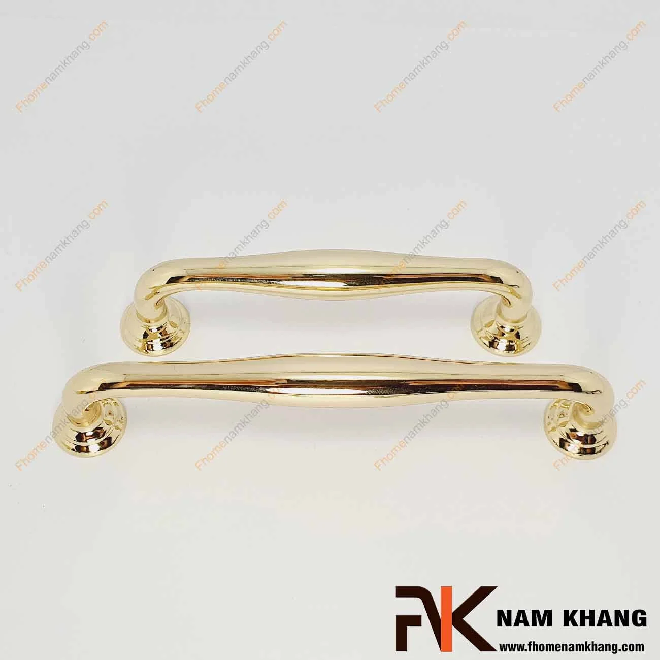 Tay nắm tủ mạ vàng bóng NK403-V