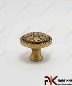 Núm cửa tủ cao cấp bằng đồng NK042A-RD