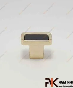 Núm nắm cửa tủ màu vàng đen NK398L-DCN