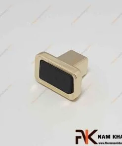 Núm nắm cửa tủ màu vàng đen NK398L-DCN