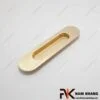 Tay nắm âm tủ màu vàng xước NK061L-96VM