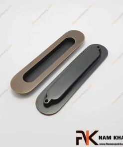 Tay nắm âm cửa bằng đồng cao cấp NK061D-128CF-FHOMENAMKHANG