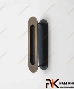 Tay nắm âm cửa bằng đồng cao cấp NK061D-128CF-FHOMENAMKHANG
