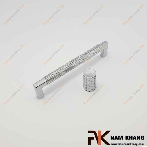 Tay nắm cửa tủ cao cấp màu trắng bạc NK003N-B-FHOMENAMKHANG