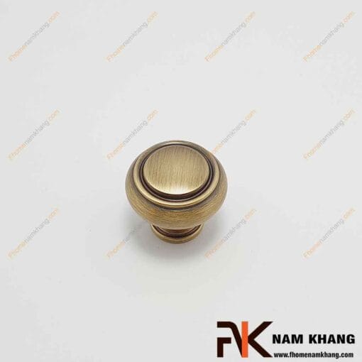 Núm cửa tủ tròn đồng cổ NK522D-DC-FHOMENAMKHANG