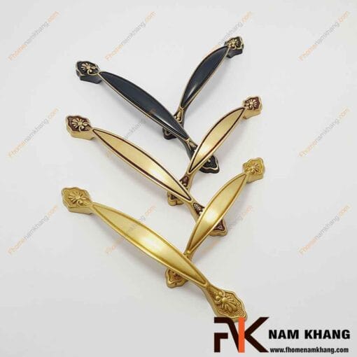 Tay nắm cửa tủ bằng đồng vàng NK200D-RC FHOMENAMKHANG