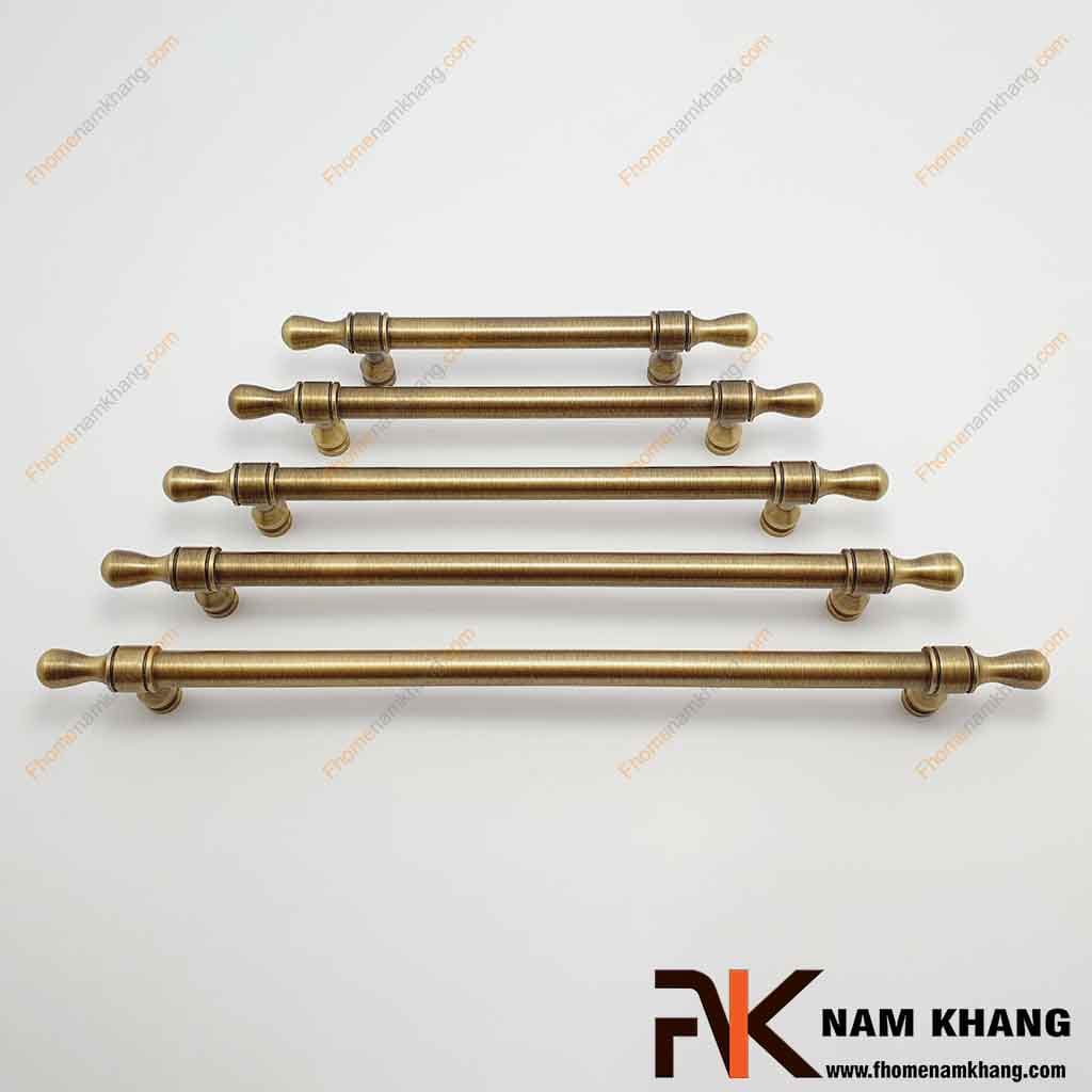 Tay nắm cửa tủ dạng thanh bằng đồng NK520D-DC FHOMENAMKHANG